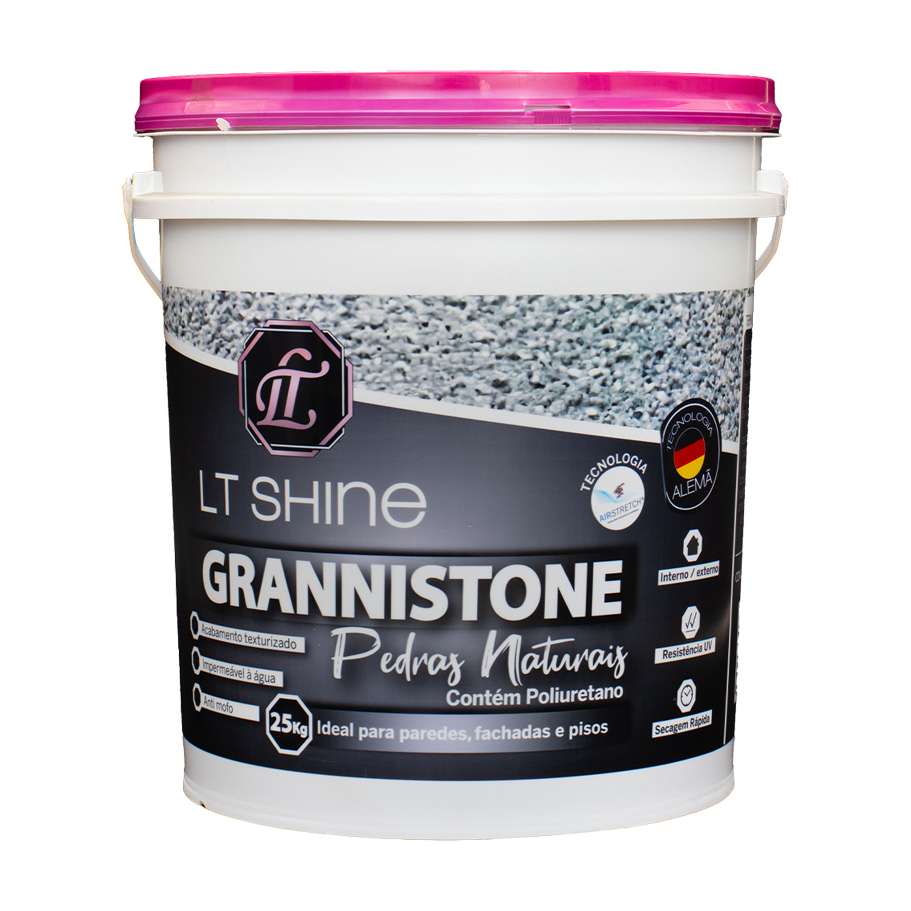 Embalagem anterior — LT Shine Grannistone Pedras Naturais 25kg