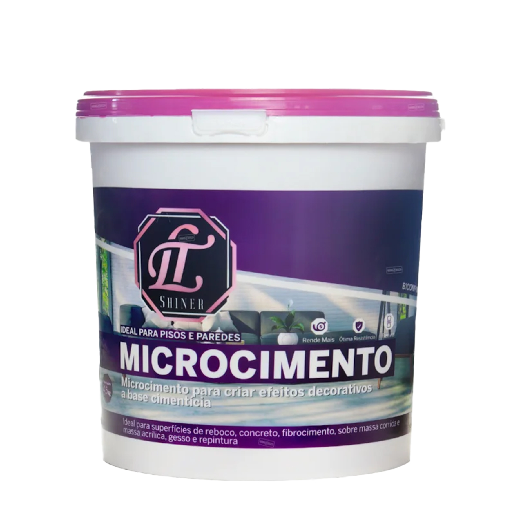 Embalagem anterior — Microcimento LT Shine