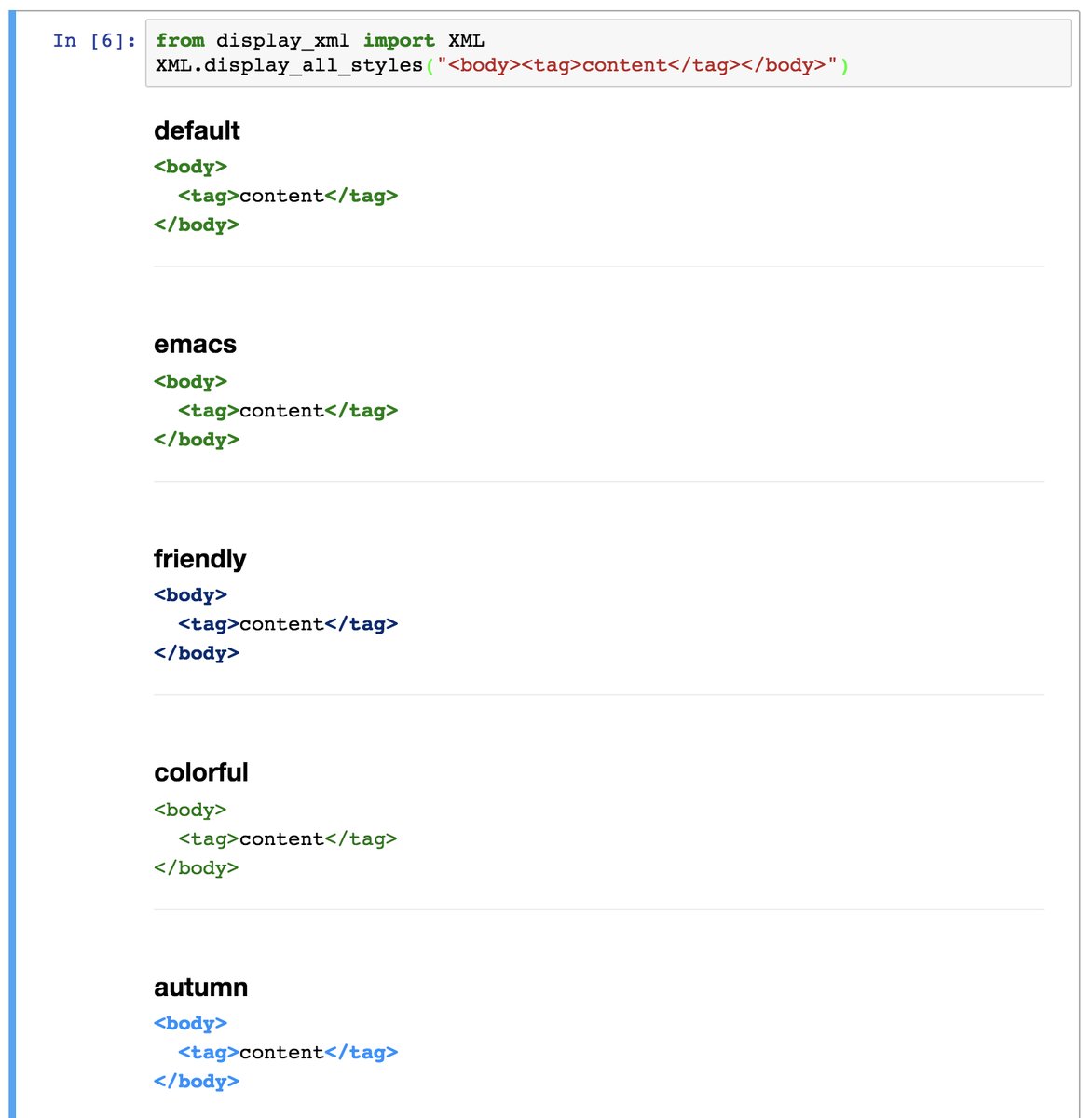 multiple style xml example