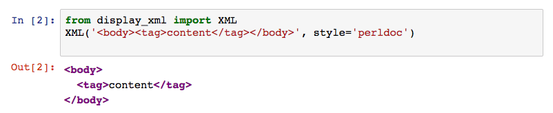 styled single xml example