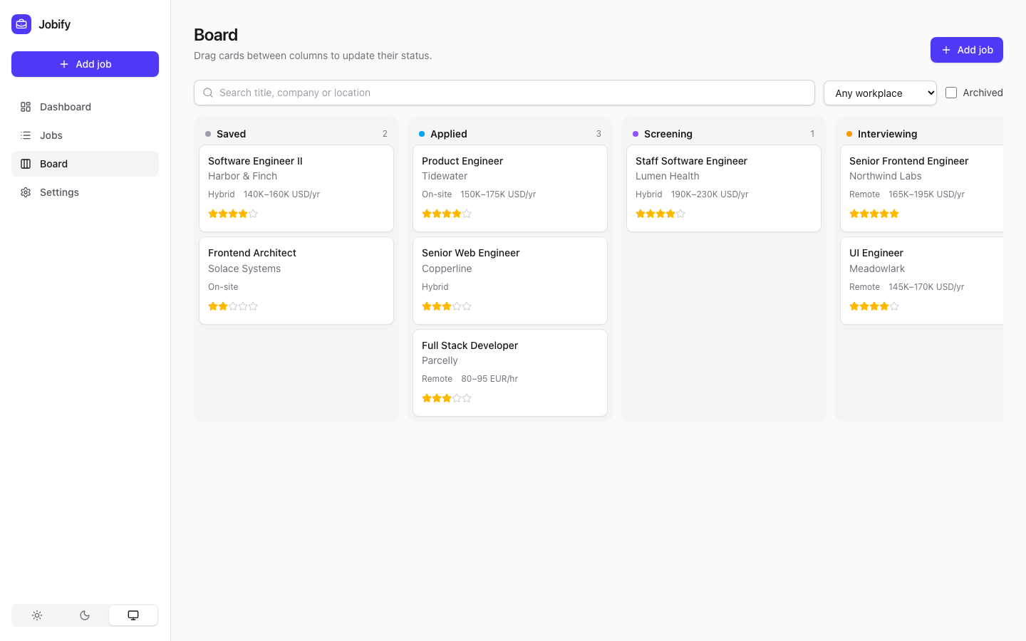 Board view
