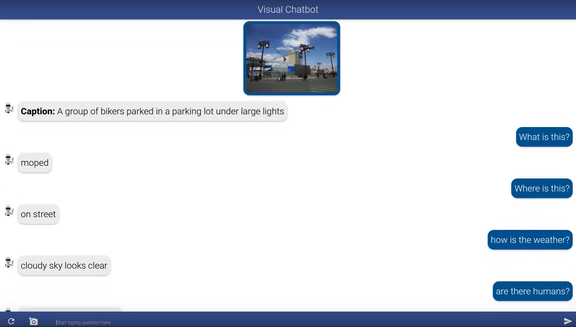 Visual Chatbot
