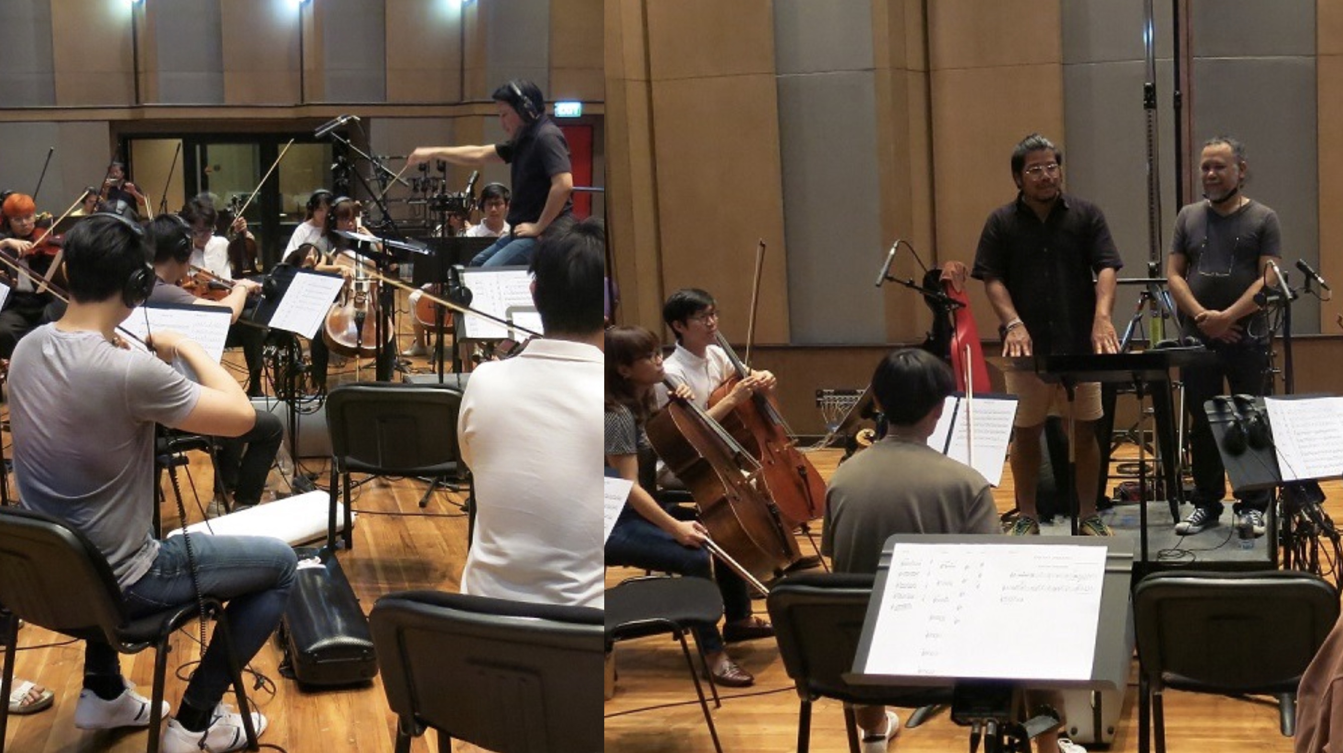 Orchestra recording session at Banana Sound Studio