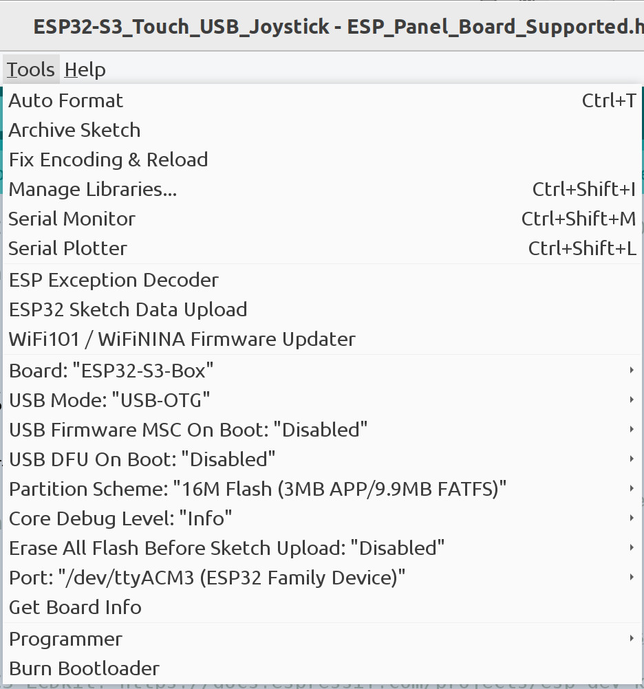 Arduino IDE 1.8.19 build options
