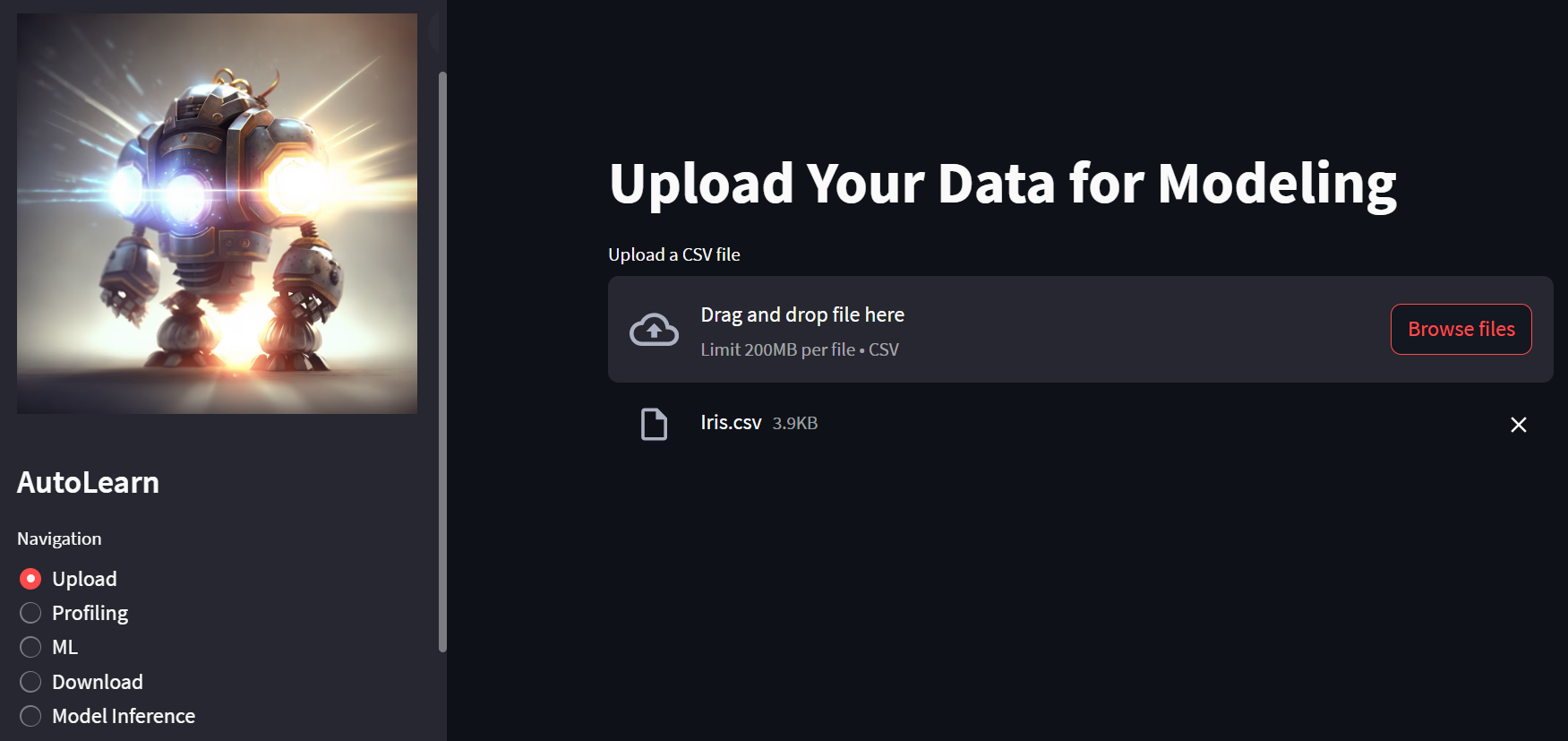 Upload Data