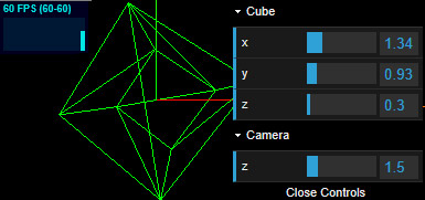 With Stats.js and Dat.GUI