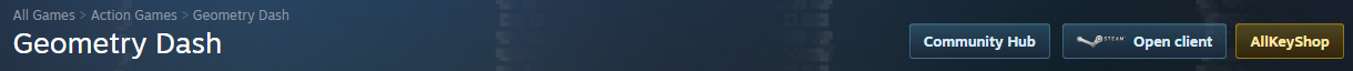 Steam store header actions