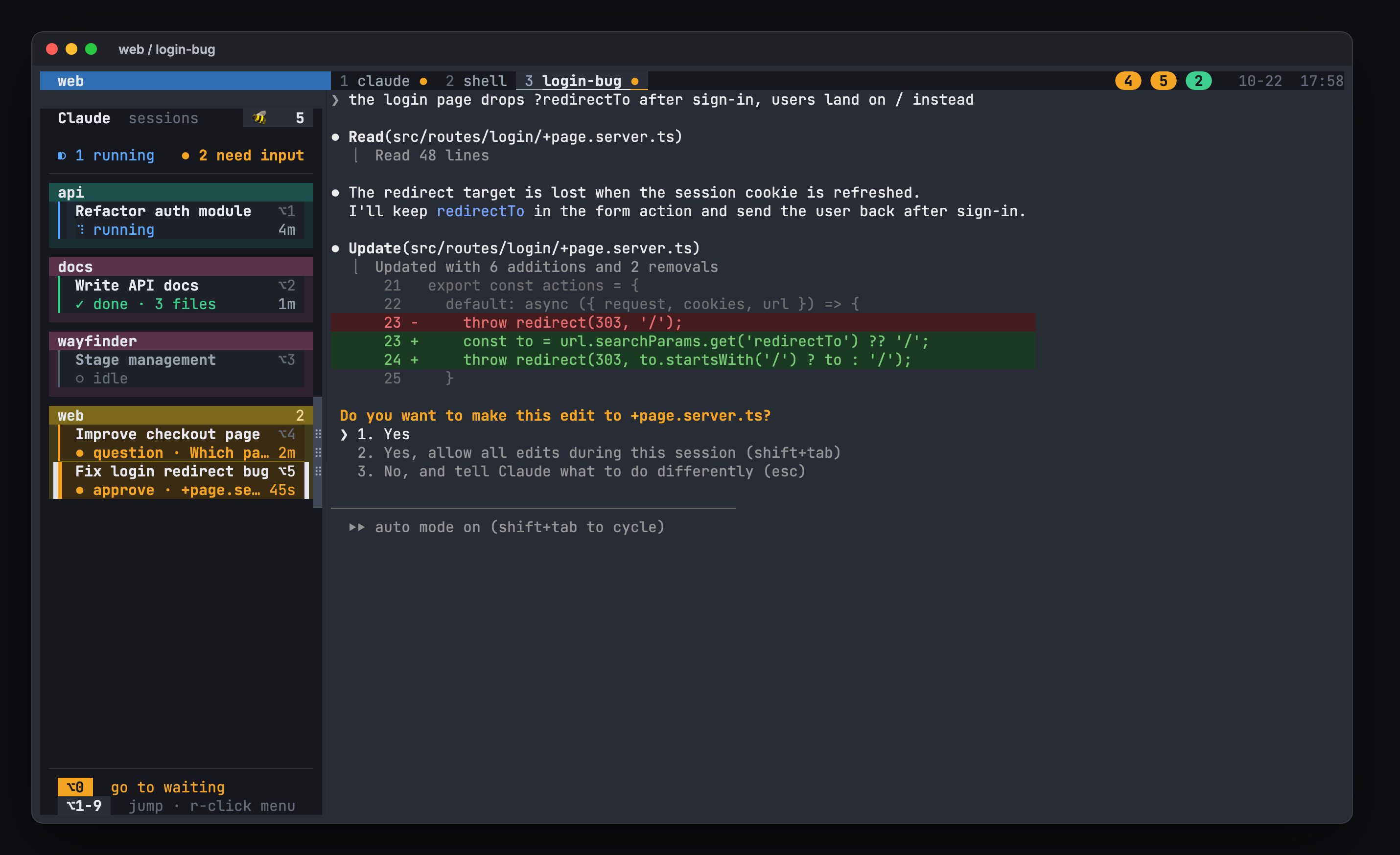 hivemux sidebar preview