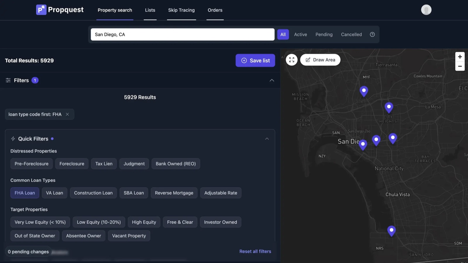 PropQuest property search