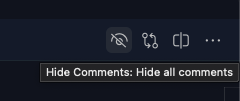 Title bar action toggle