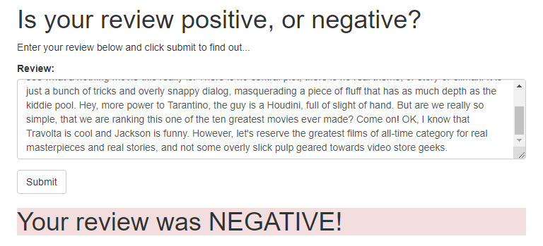 Negative Review