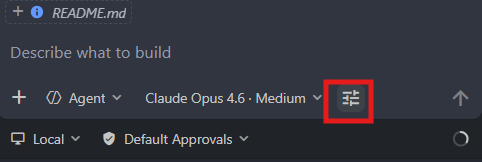 Configure Tools button in VS Code Chat