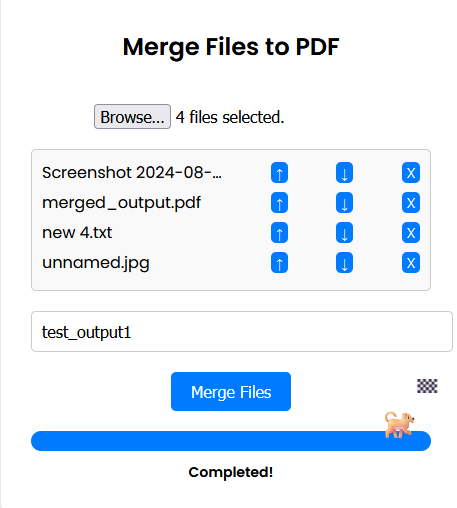 Post setup after merging files.