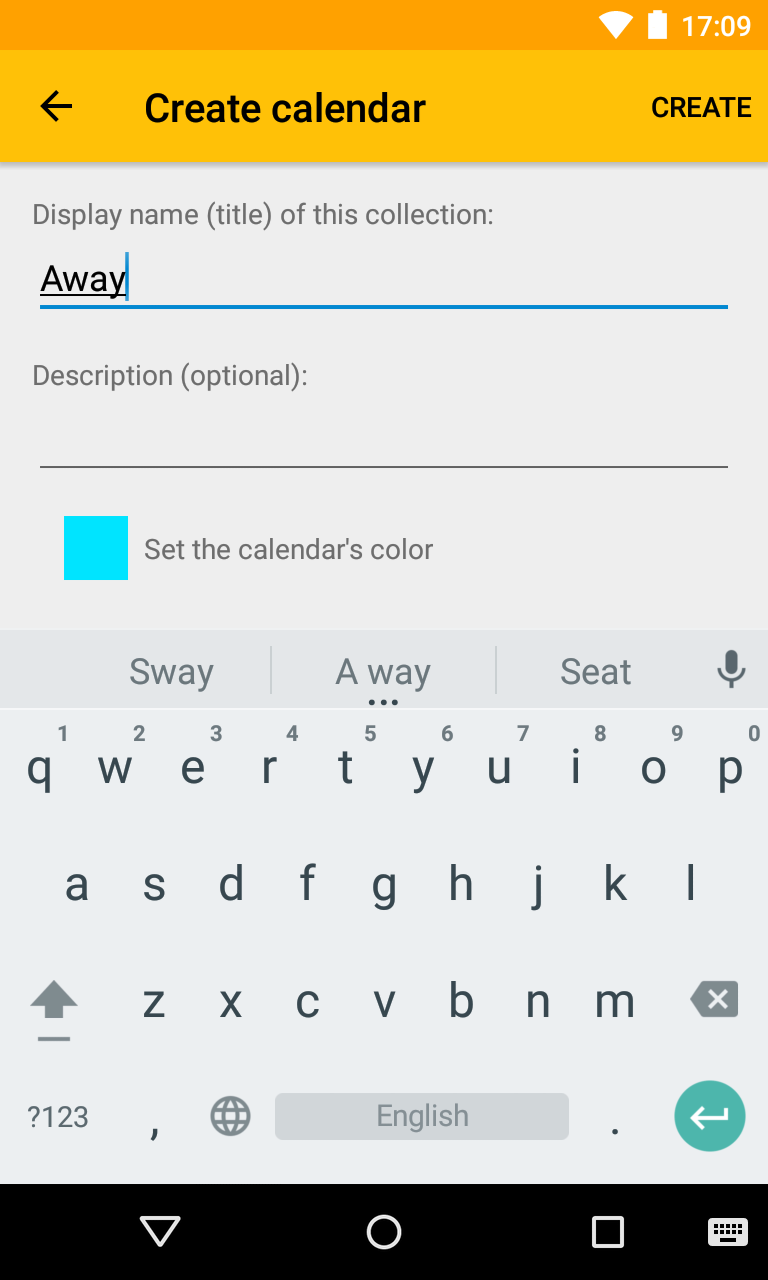 Screenshot 3 of EteSync — opens full size