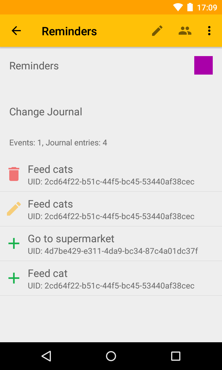 Screenshot 4 of EteSync — opens full size