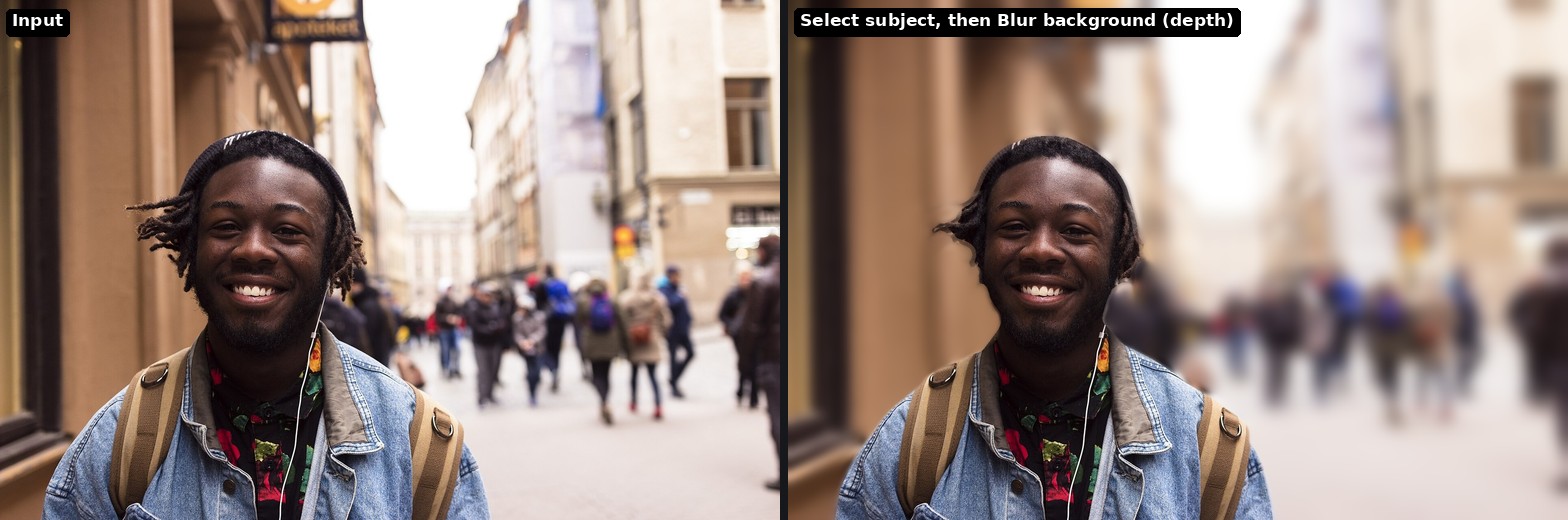 Portrait blur