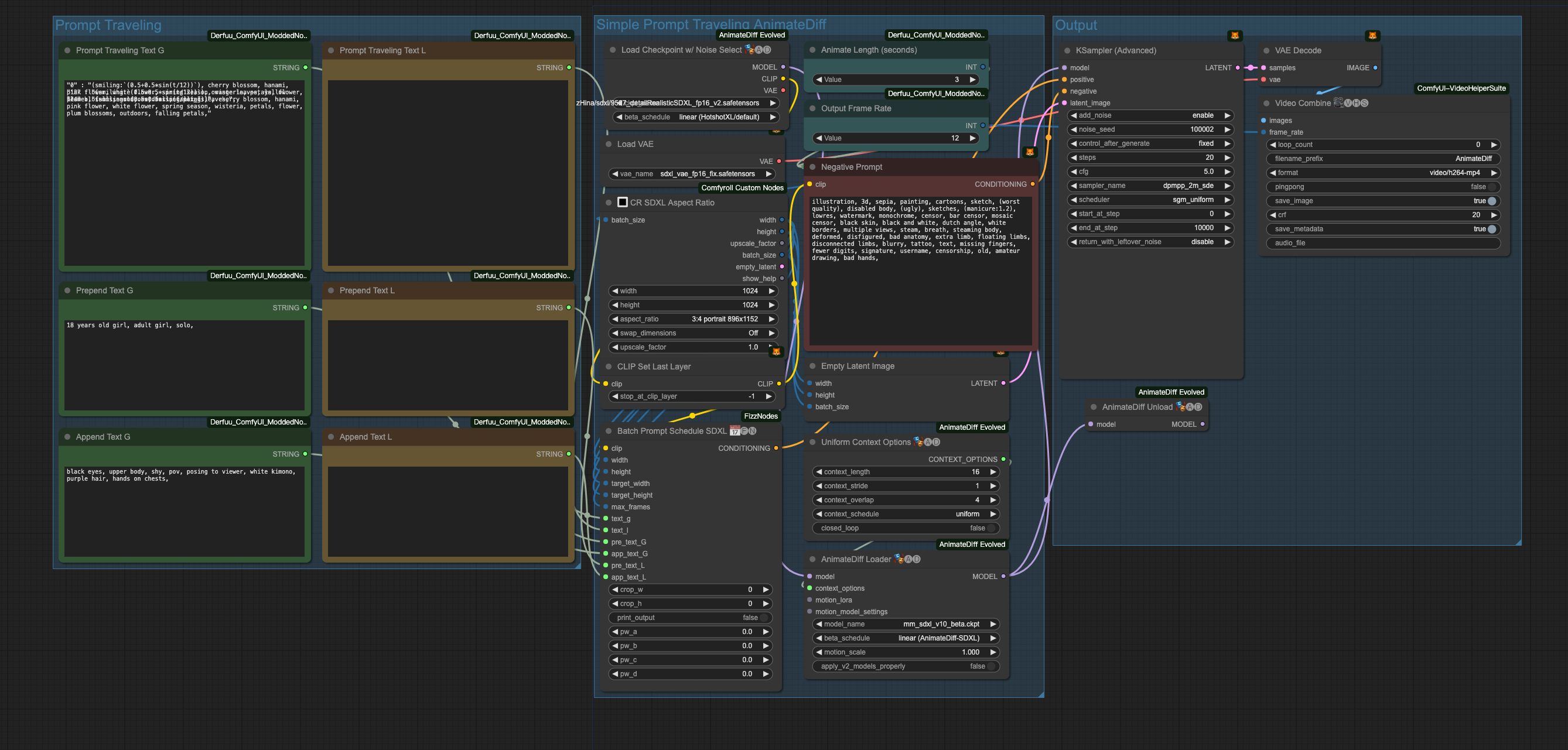 AnimateDiff_SDXL_Simple_Prompt_Traveling