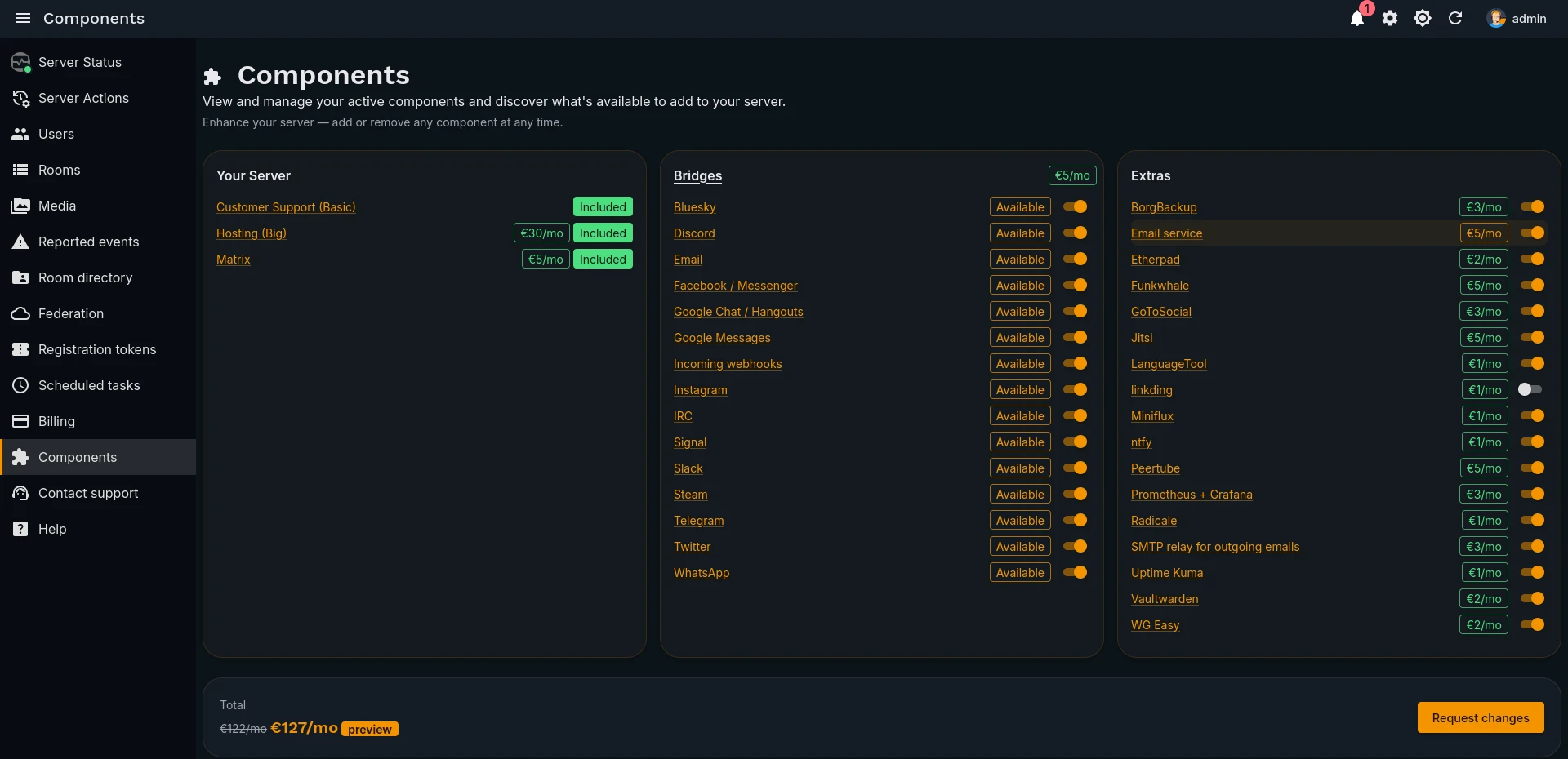 Components (dark)