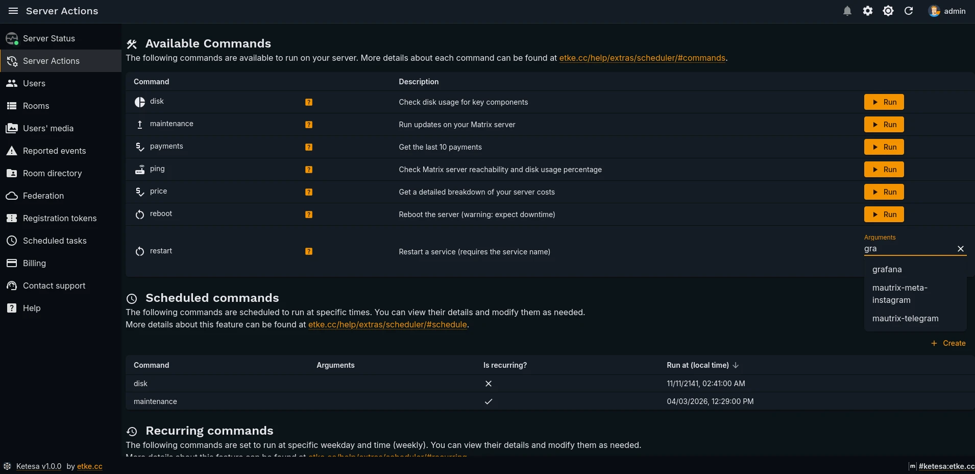 Server Actions (dark)