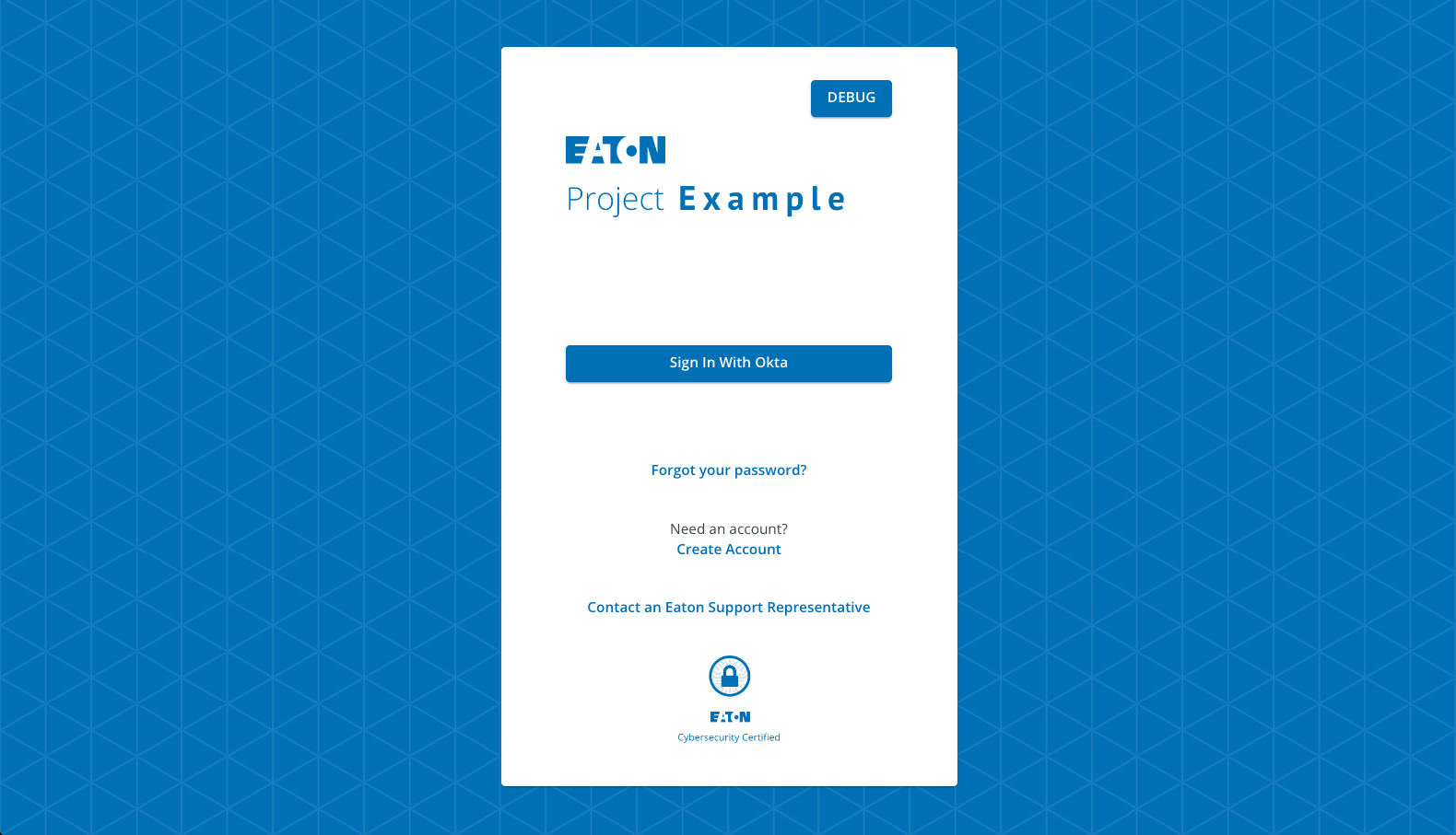 Authentication Template Login