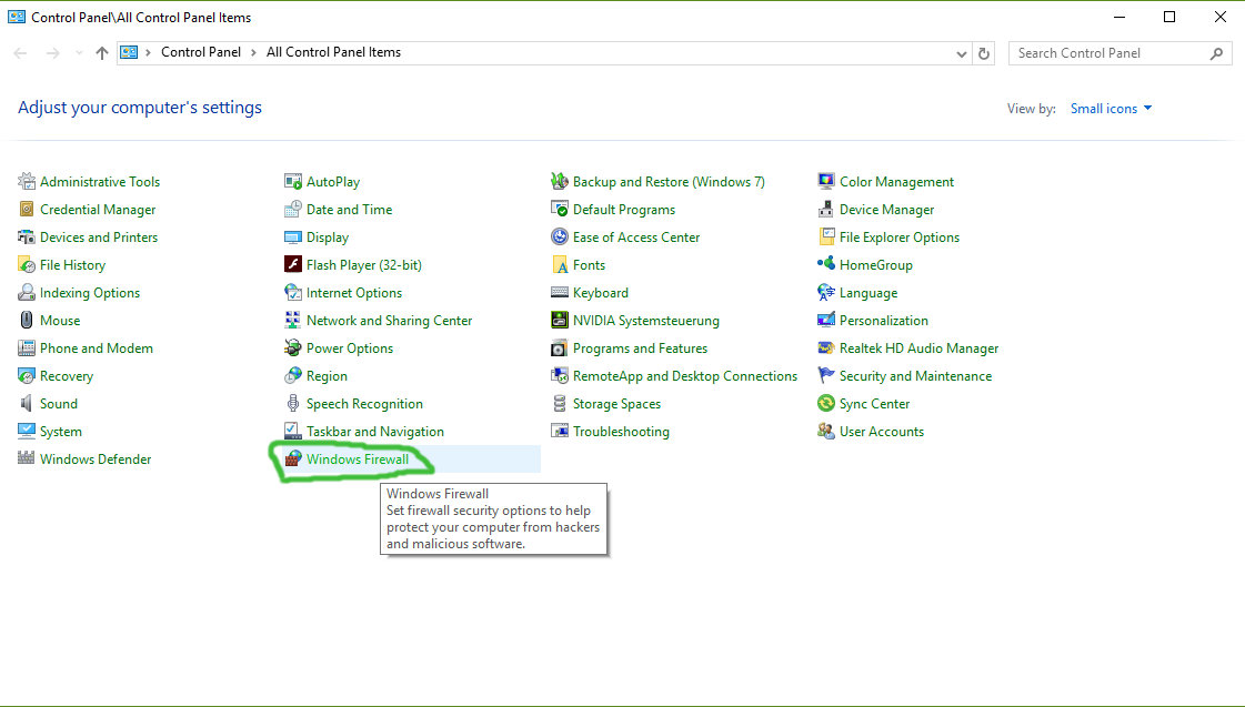 Firewall Setup 1