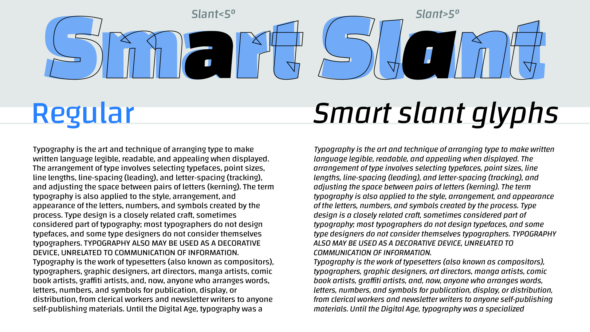 Smart Slant Samople