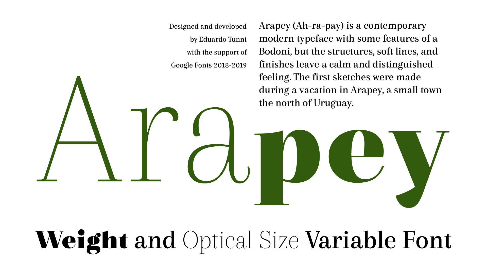 Sample of Arapey.