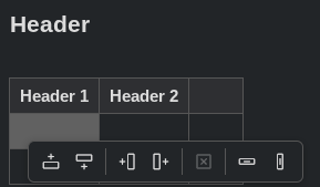 Context menu toolbar