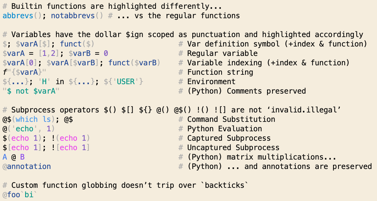 xonsh syntax screenshot solarized