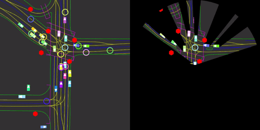 Intersection Scene with Obscured View