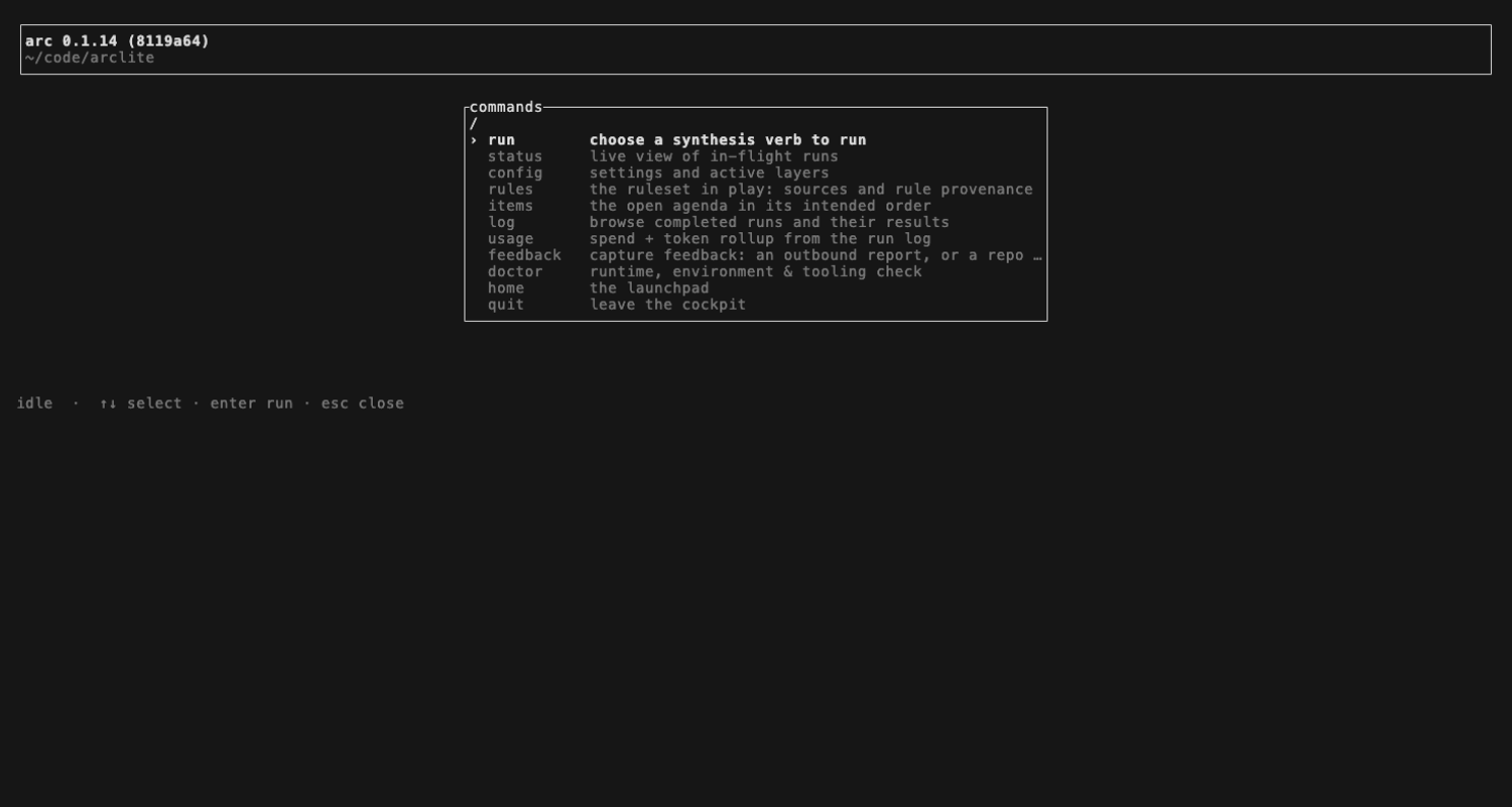 arc screenshot
