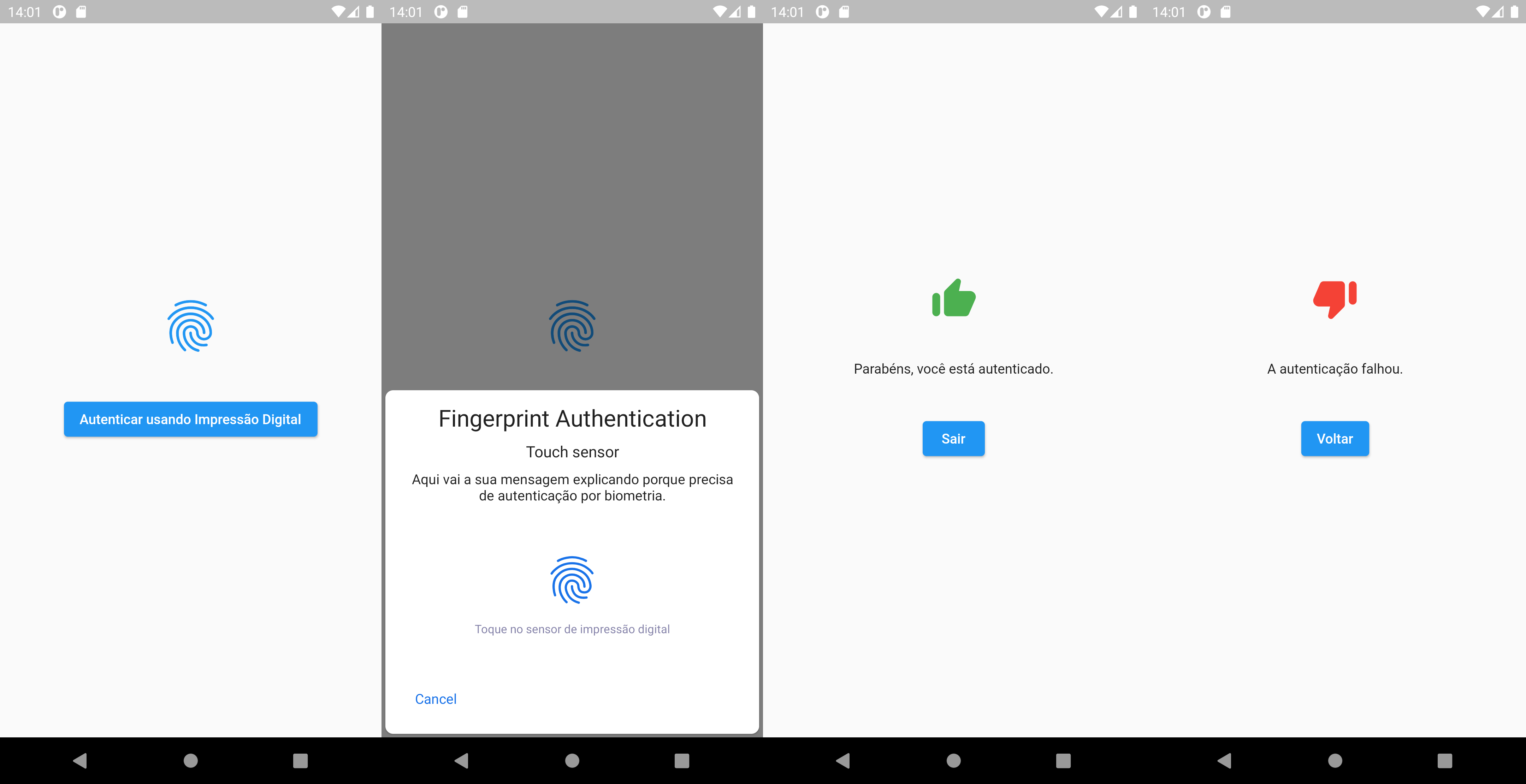 Impressão Digital (Android)