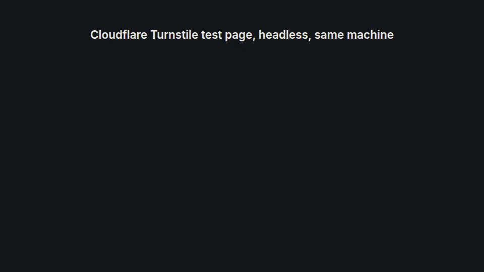 普通无头 Chrome 卡在 Cloudflare Turnstile 测试页面，而 browser-scraper 成功通过；4 行代码；bot.sannysoft.com 全绿；将 MCP 服务添加到 Claude Code