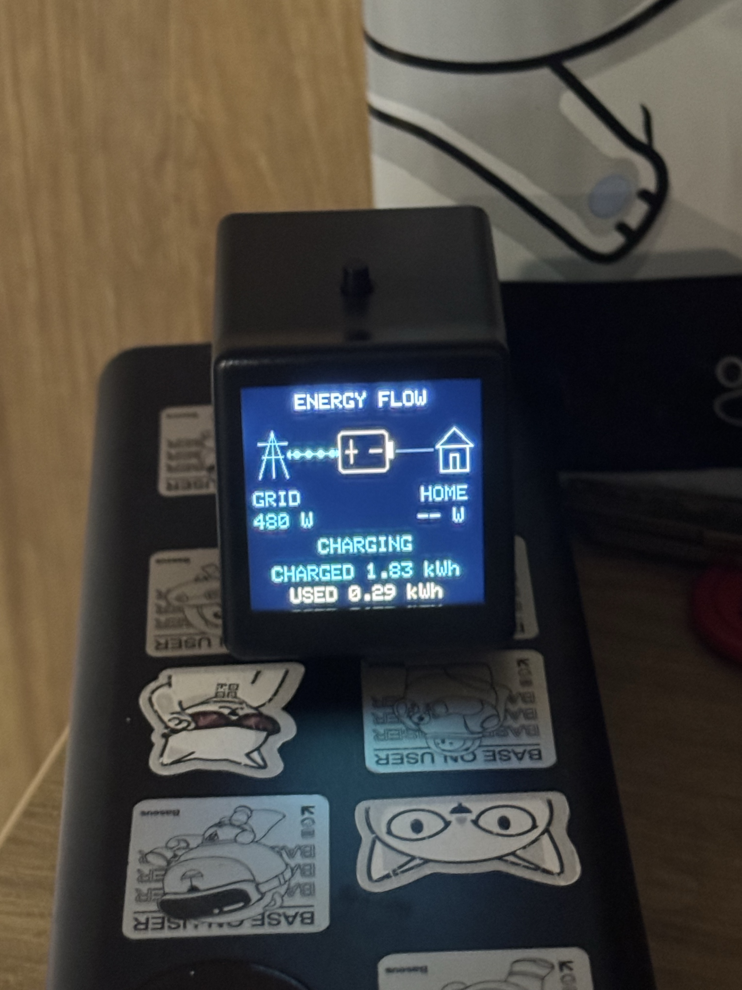 Energy flow screen