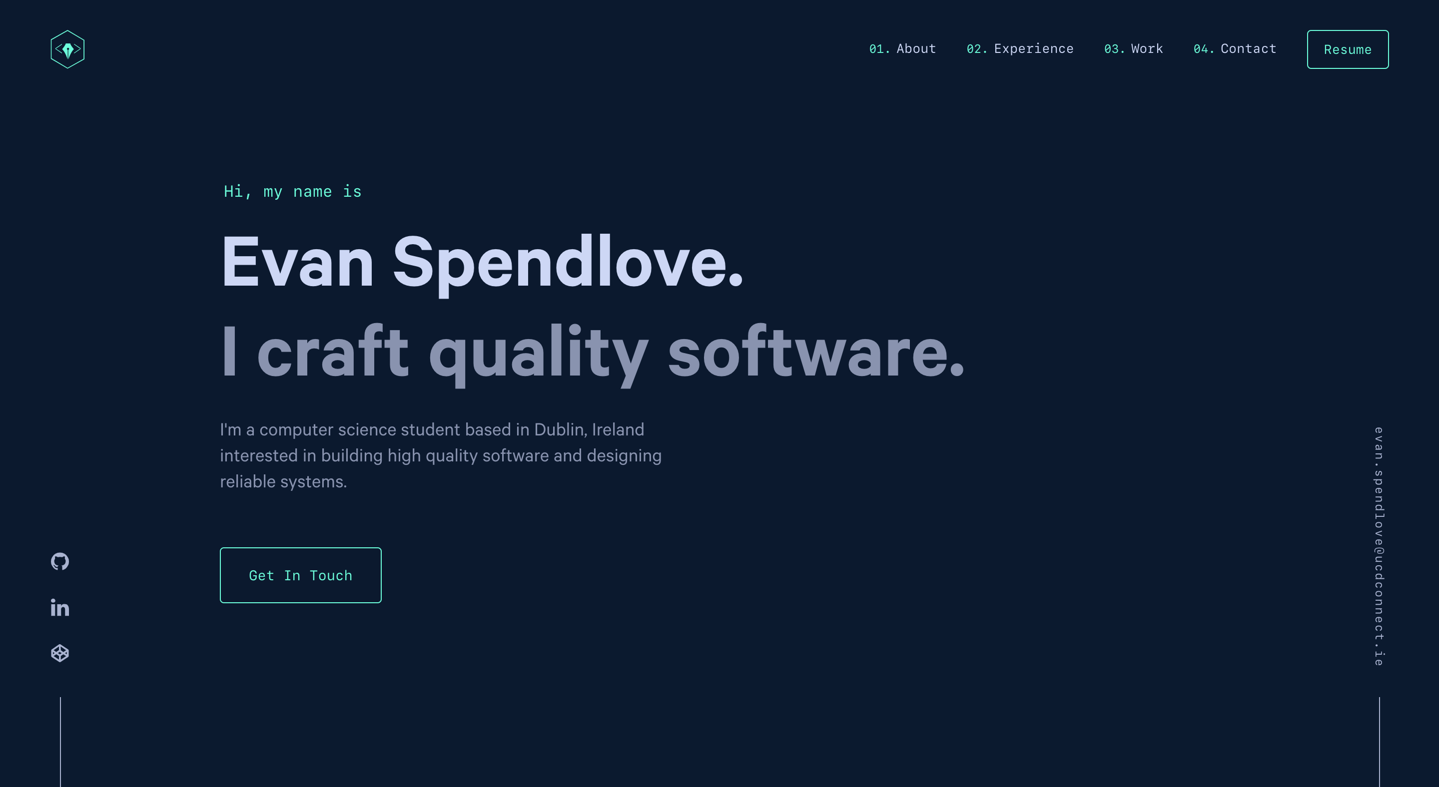 GitHub - evanSpendlove/personal-website: Personal website using a ...