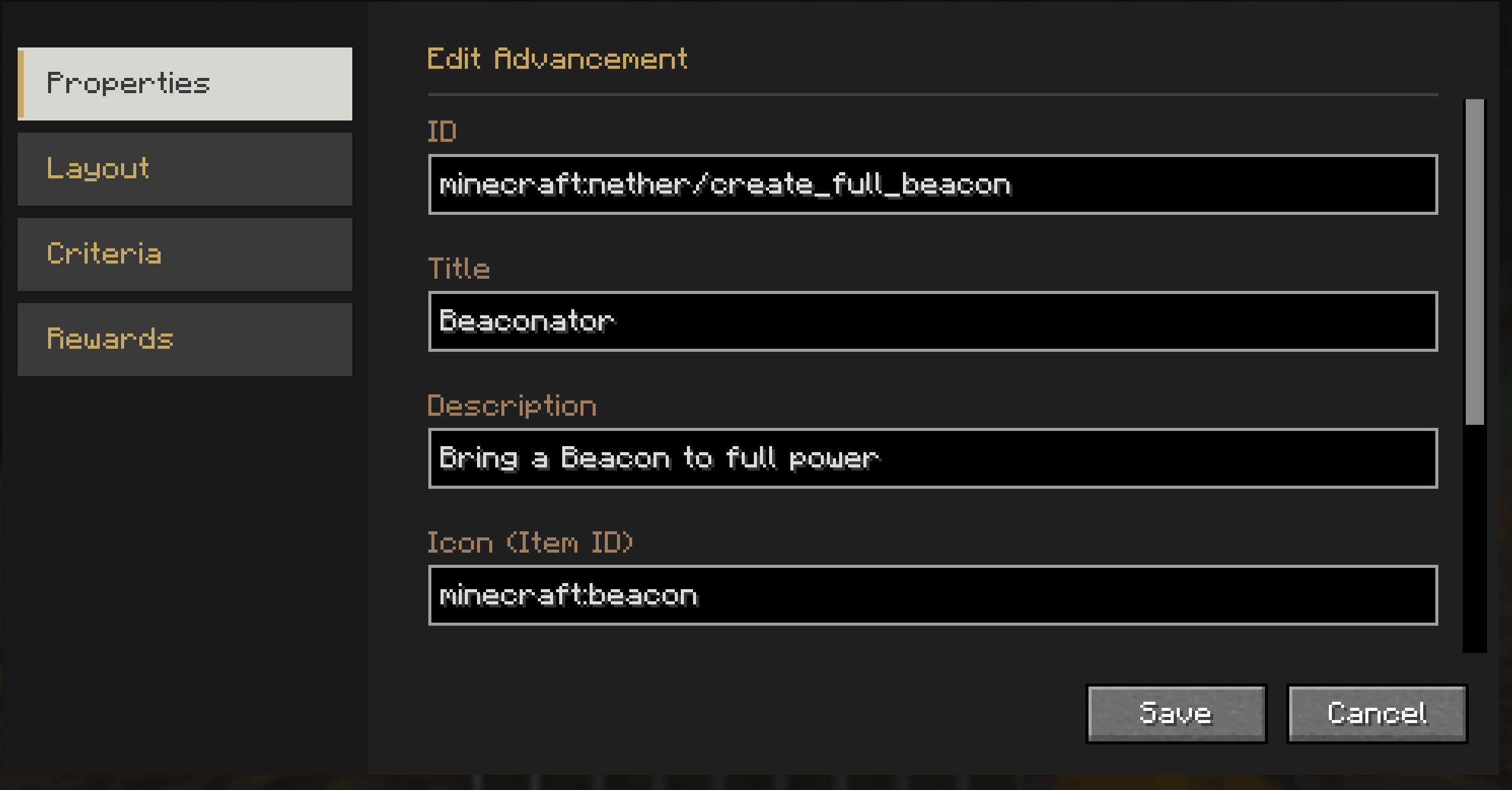 Edit Mode Example