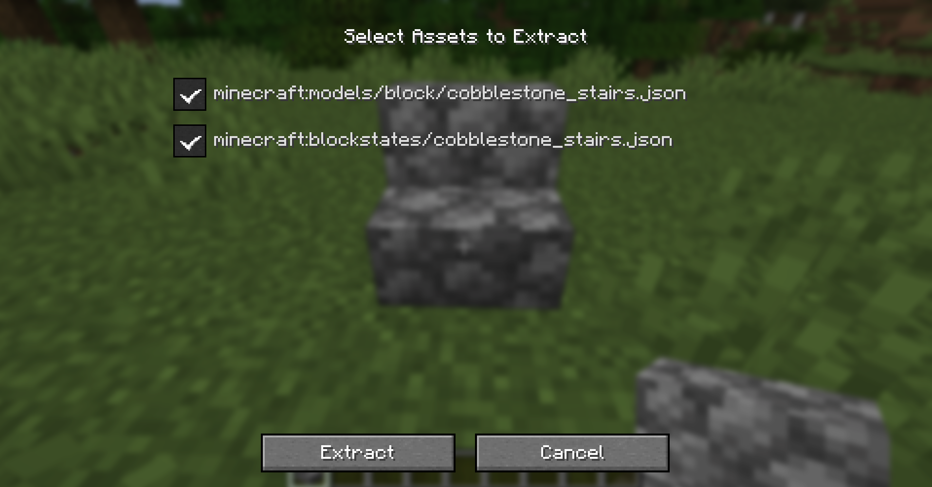 Blockstate Extraction