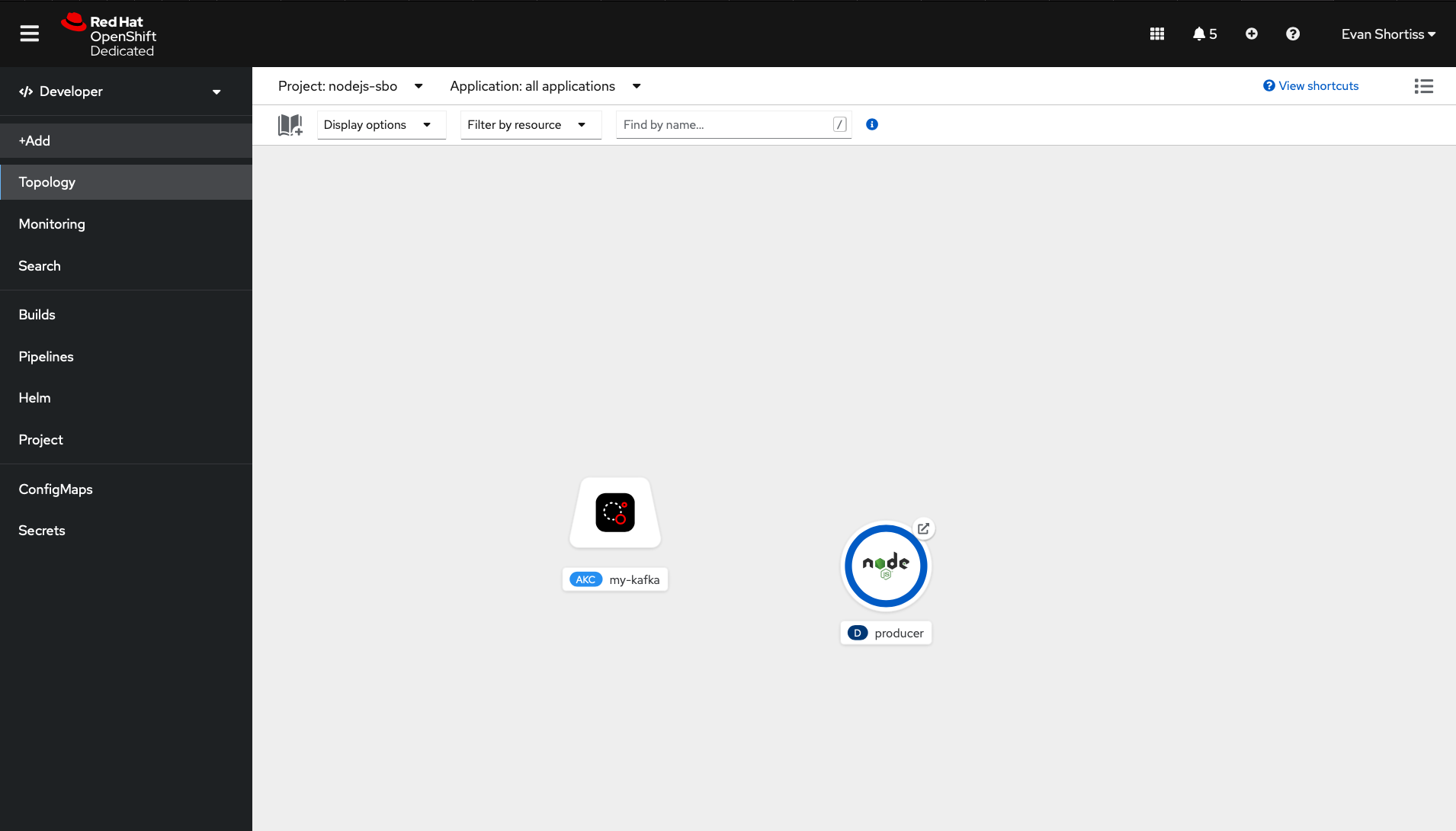 Application Running on OpenShift