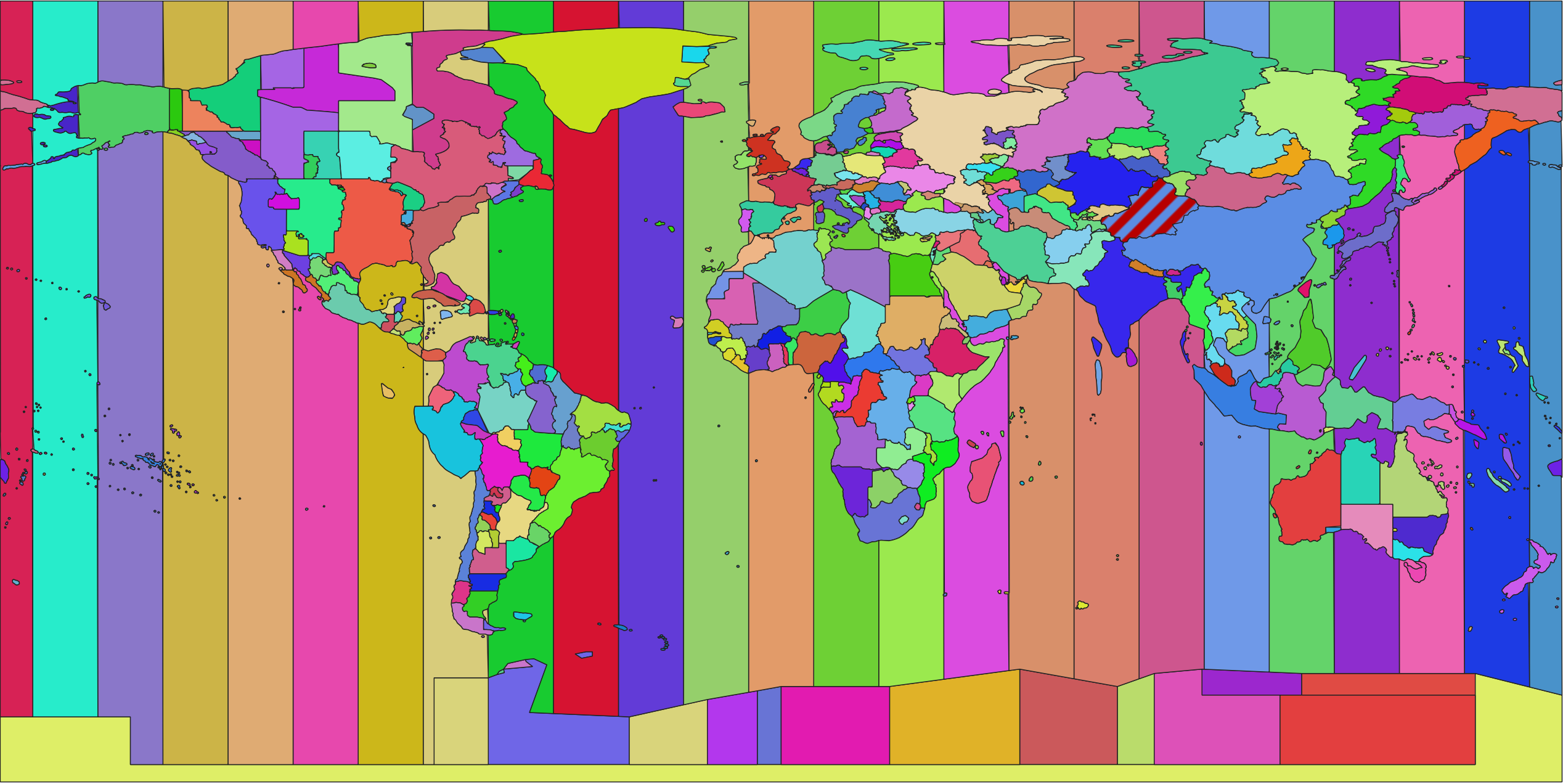 World Timezone Map
