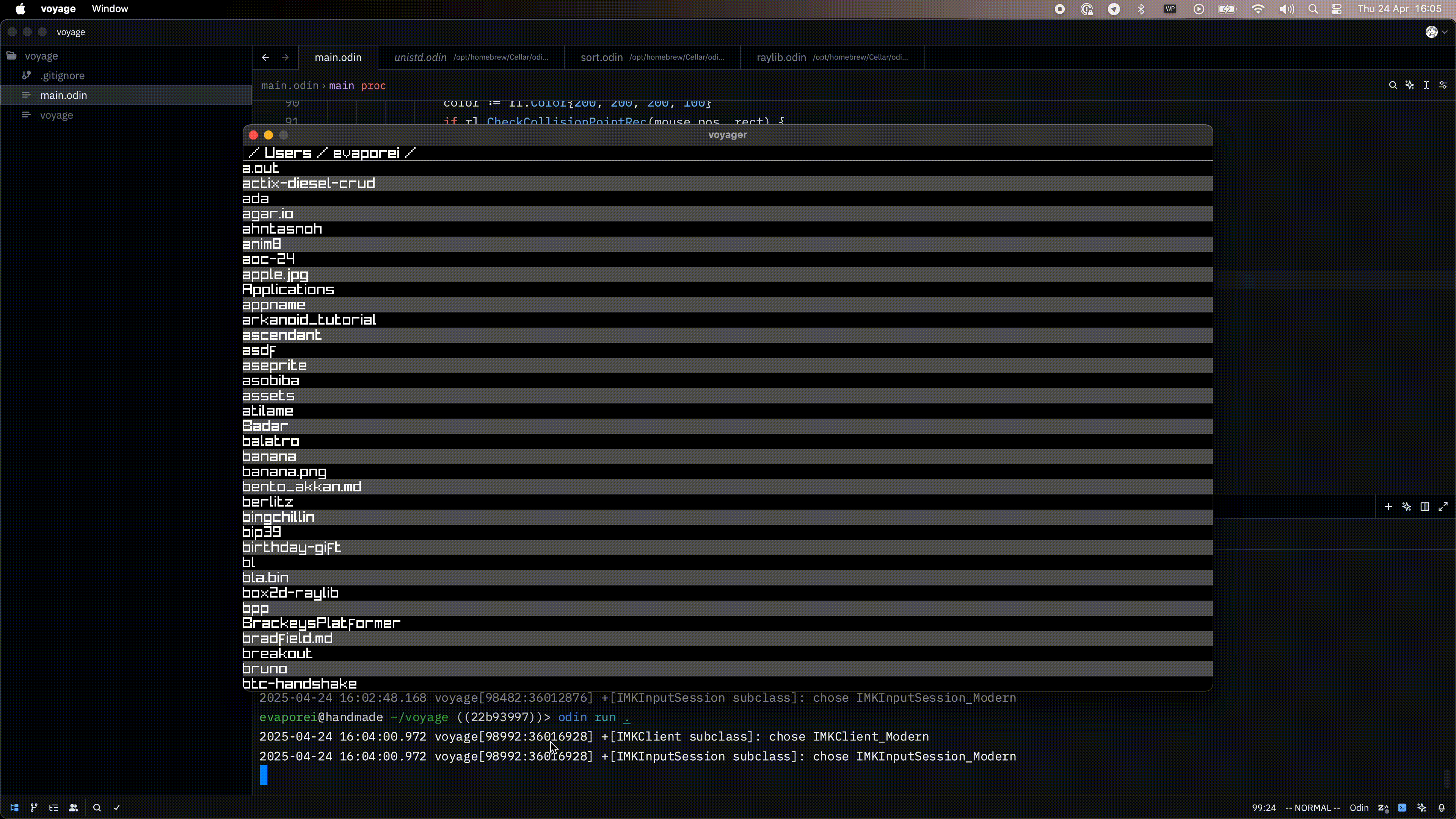 demo of program
