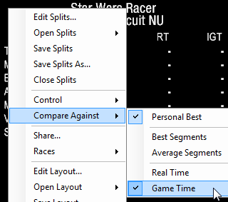 Comparing Against Game Time