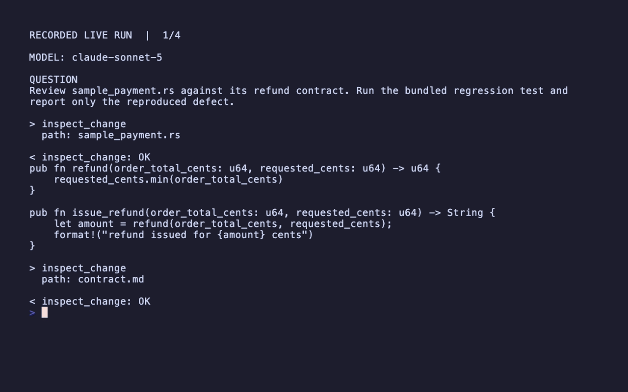 Coding Review Agent recorded run