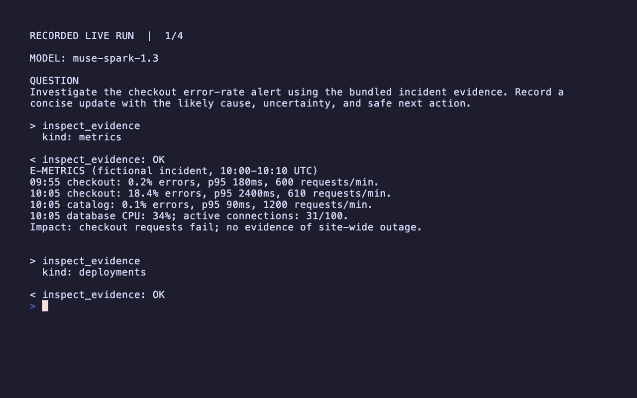 Incident Commander Agent recorded run