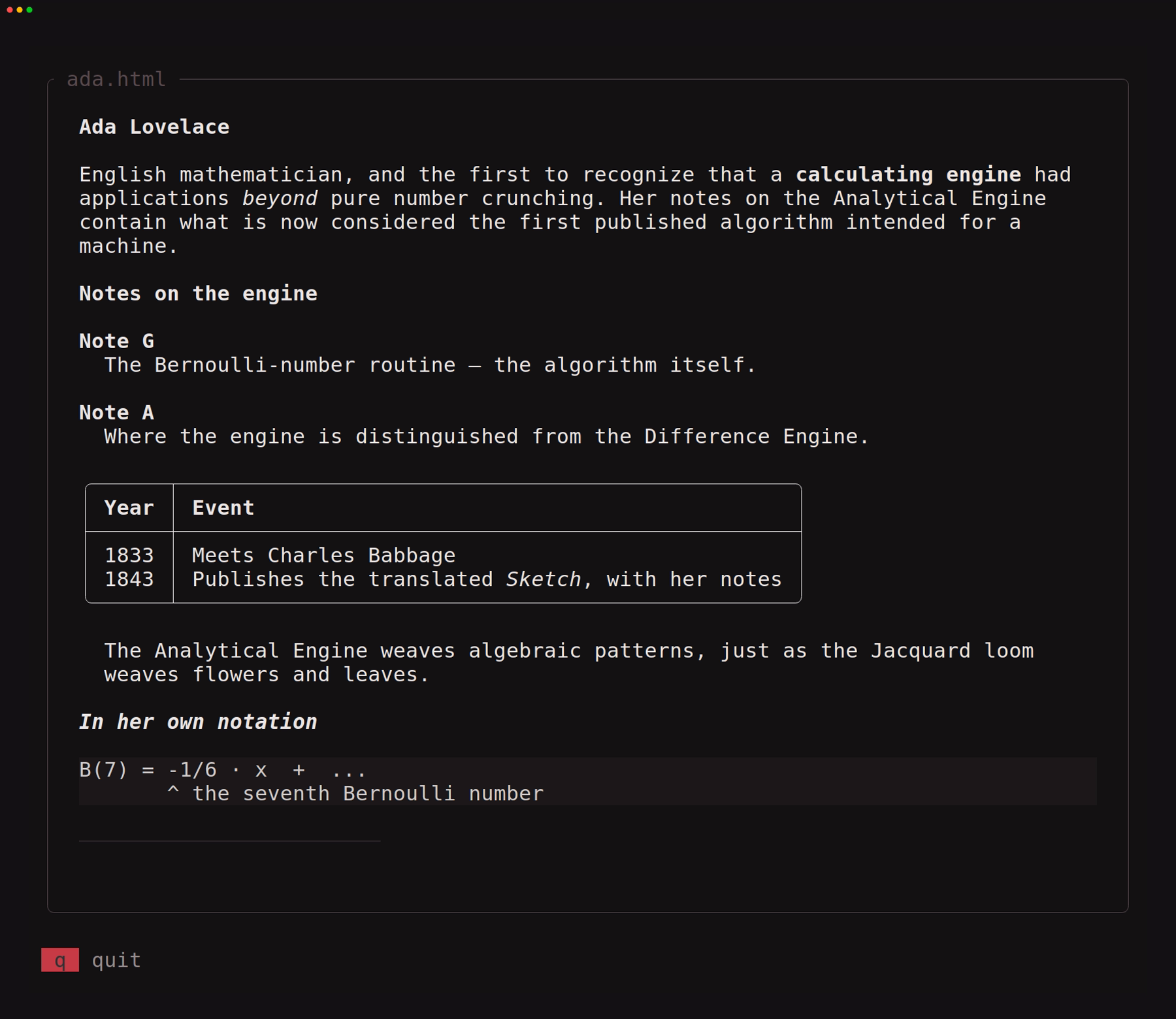 Html view demo