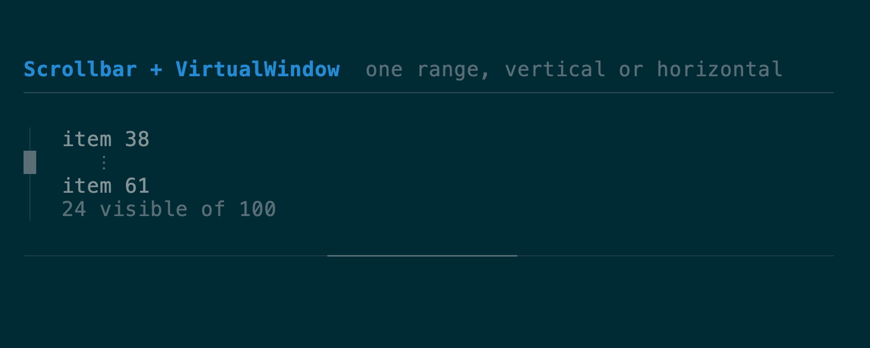 scrollbar demo