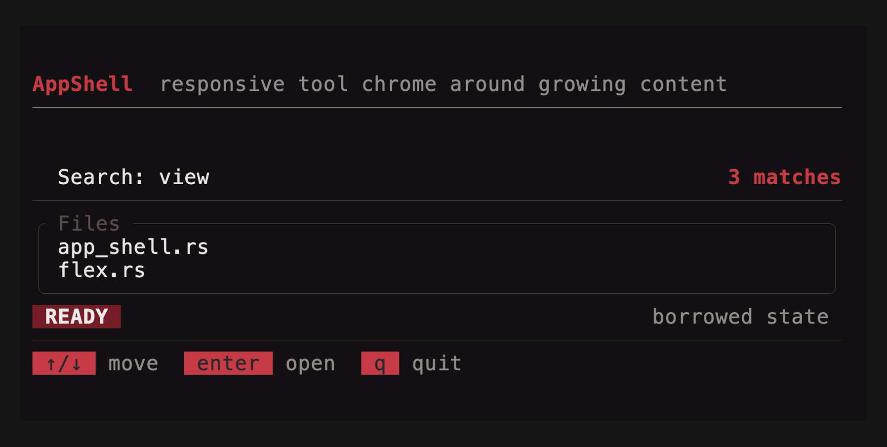 app shell demo
