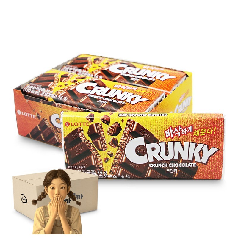 크런키 초콜릿 34gx12개 4통