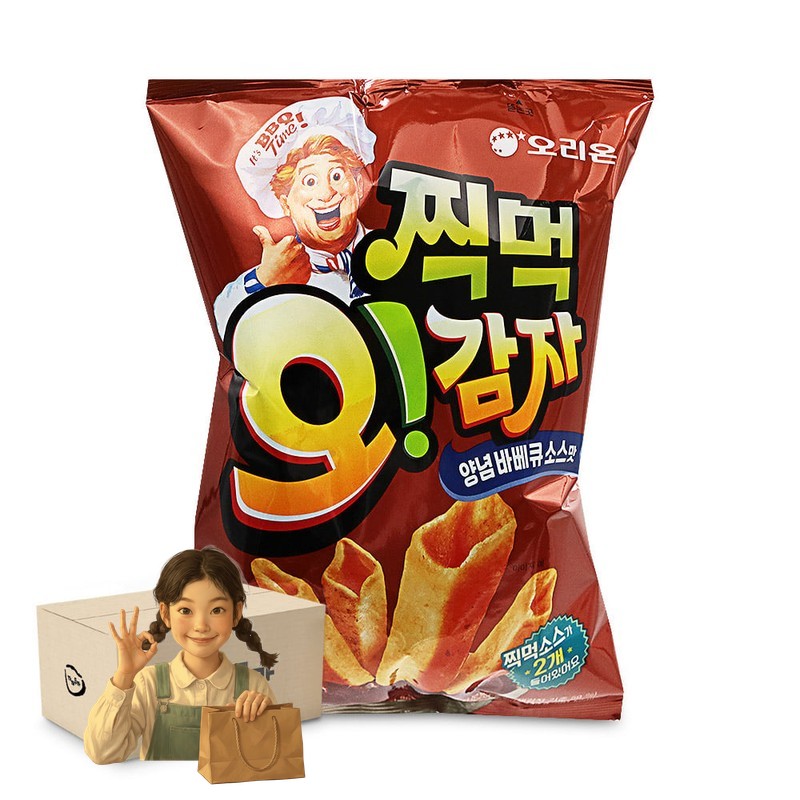 찍먹 오감자 양념바베큐소스맛 136gx14개