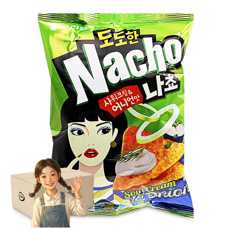 도도한 나쵸 사워크림 어니언맛 155gx12개