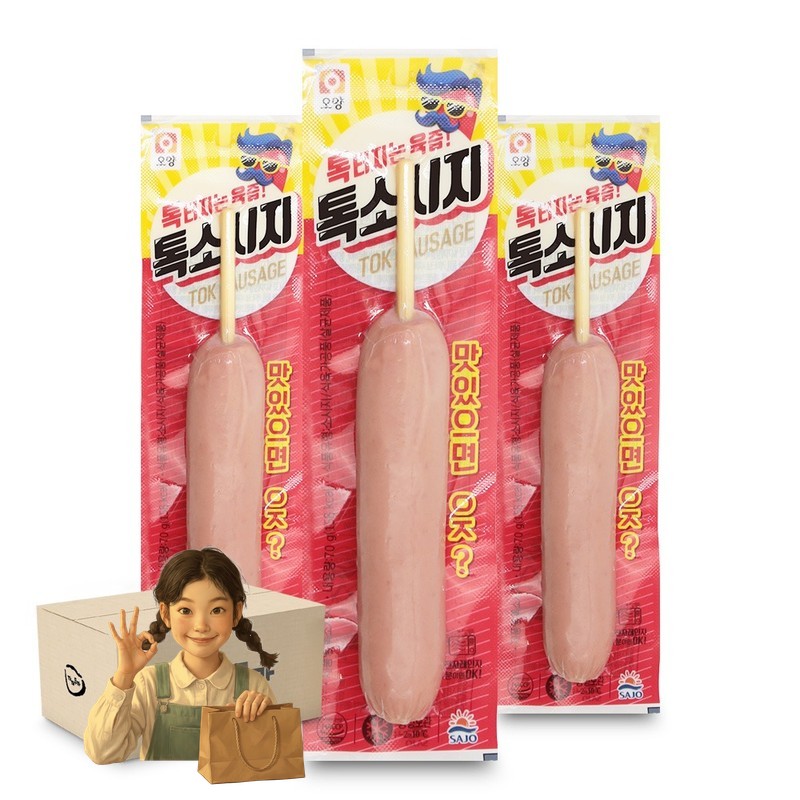 톡소시지 70gx30개 핫바 아이스박스 안주 맥주안주
